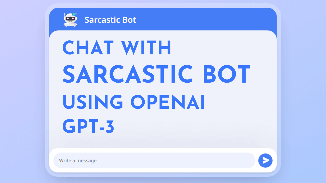 Build a Sarcastic Chatbot using OpenAI GPT-3 Model | PHP Chatbot Tutorial